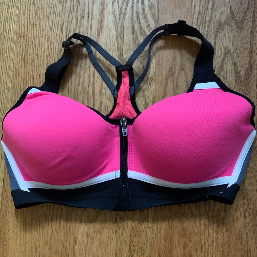 VSX PINK CLOSE FRONT SPORTS BRA